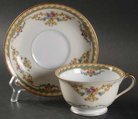 Acalon Footed Cup & Saucer Set
