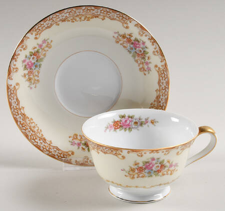 Acton Footed Cup & Saucer Set