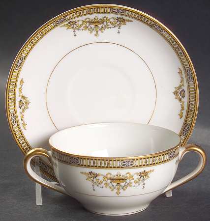 Adams Flat Bouillon Cup & Saucer