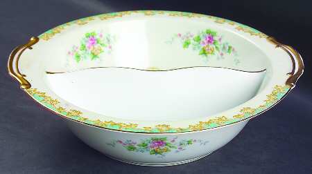 Adela 10" Round Divided Vegetable Bowl