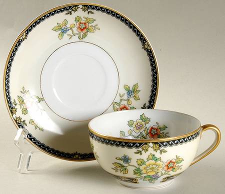 Adriatic Flat Cup & Saucer Set
