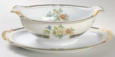 Adriatic Gravy Boat with Attached Underplate