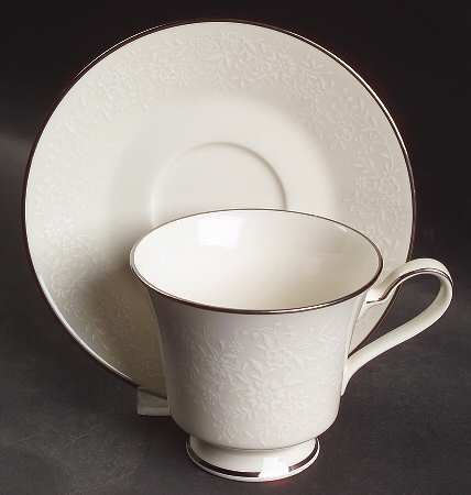 Footed Cup & Saucer Set