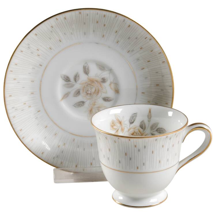 Alberta Footed Demitasse Cup & Saucer Set