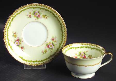Alcona Footed Cup & Saucer Set