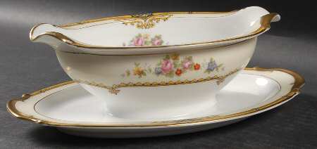 Aldine Gravy Boat with Attached Underplate