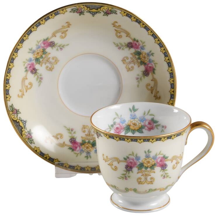 Alford Footed Demitasse Cup & Saucer Set