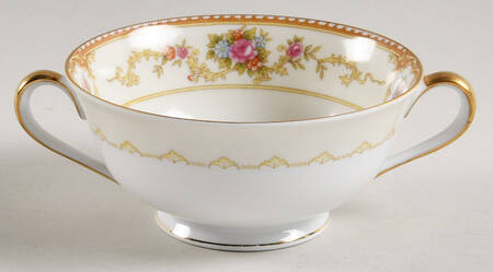 Allure Footed Cream Soup Bowl