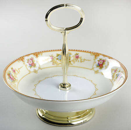 Allure 6"-7" Handled Footed Nut Dish HC