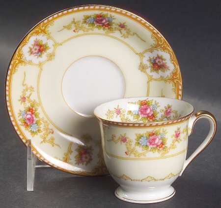 Allure Footed Demitasse Cup & Saucer Set