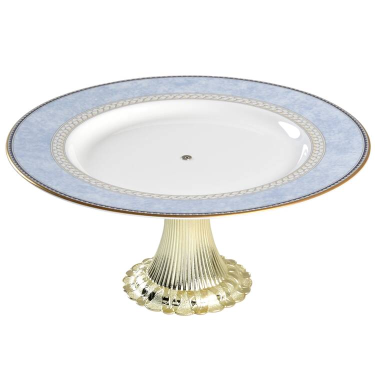 Alsatia Cake Stand with 4"-5" Metal Pedestal  Hc