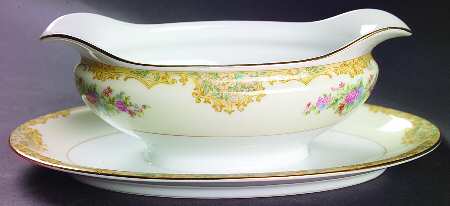 Alvin Gravy Boat with Attached Underplate