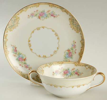 Alvin Flat Cream Soup Bowl & Saucer Set