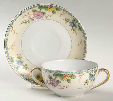 Amerita Flat Bouillon Cup & Saucer