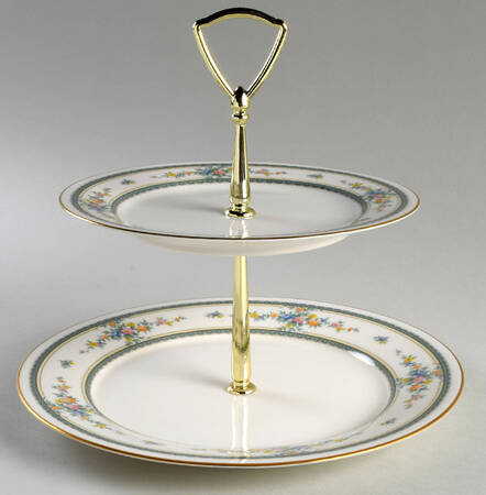 Amenity 2 Tiered Serving Tray (Dinner & Salad Plate)