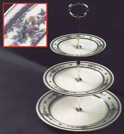 Amenity 13 7/8"-14 1/4" 3-Tiered Serving Tray(DP,SP,BB) HC