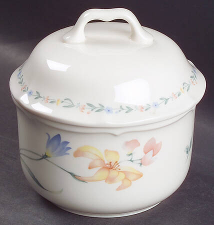 American Flowers Sugar Bowl & Lid by Noritake