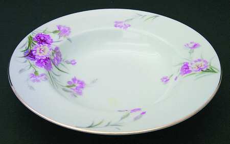 Amherst Gold Trim Rim Soup Bowl