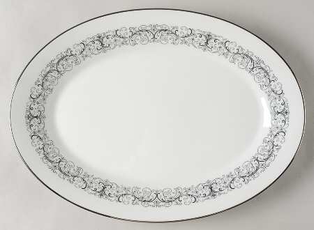Amor 14" Oval Serving Platter