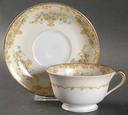 Ancona Footed Cup & Saucer Set
