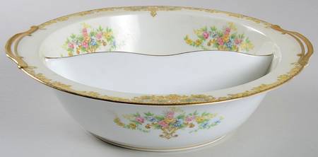 Ancona 10" Round Divided Vegetable Bowl