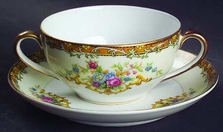 Andalia Flat Bouillon Cup & Saucer