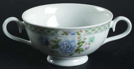 Angel D'Amour Footed Cream Soup Bowl
