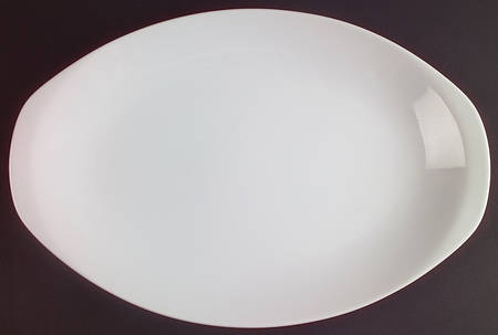 Angela White 14" Oval Serving Platter
