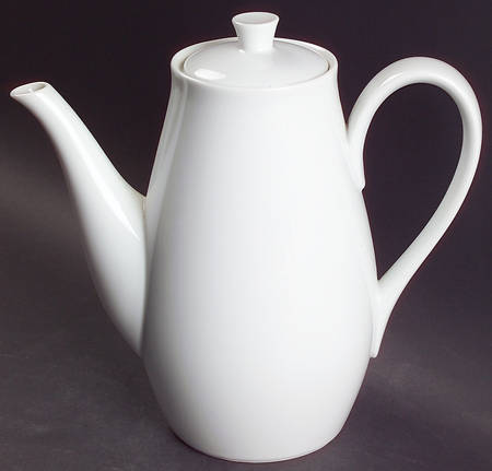 Angela White Coffee Pot & Lid