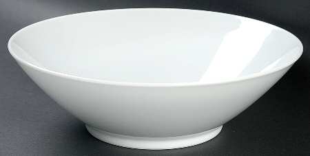 Angela White 8" Round Vegetable Bowl