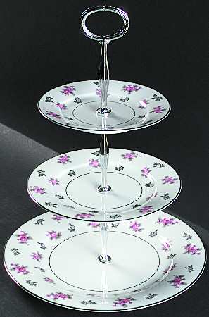 Anita 13 7/8"-14 1/4" 3-Tiered Serving Tray(DP,SP,BB) HC