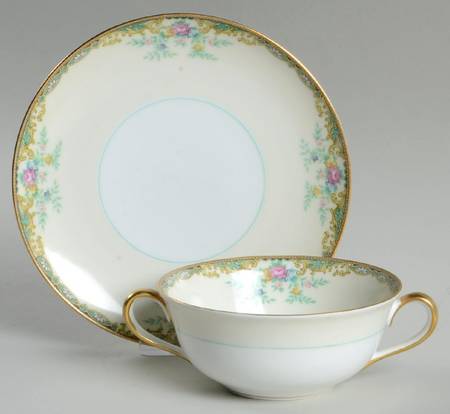 Anita Flat Cream Soup Bowl & Saucer Set