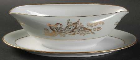 Annette Gravy Boat with Attached Underplate