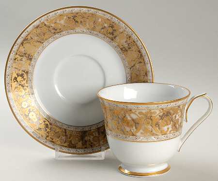 Anniversary Footed Cup & Saucer Set