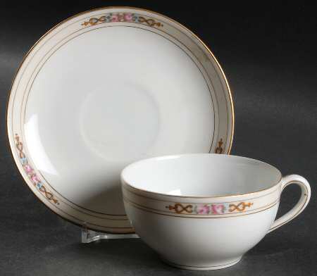 Ansonia Flat Cup & Saucer Set