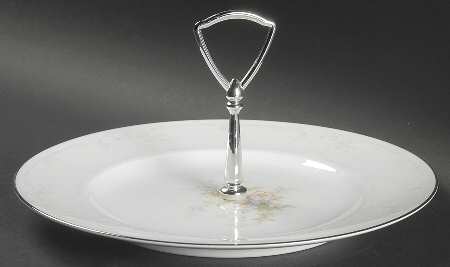 Anticipation Round Serving Plate with Handle (DP)