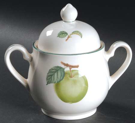 Apple Crisp Sugar Bowl & Lid
