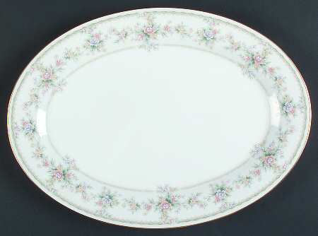 Applique 14" Oval Serving Platter
