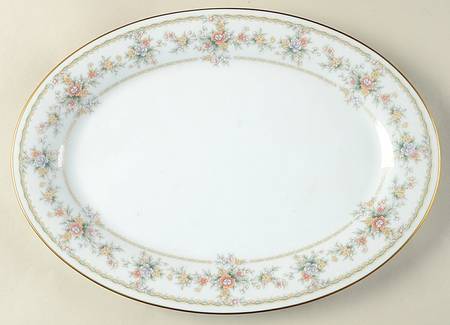 Applique 12" Oval Serving Platter