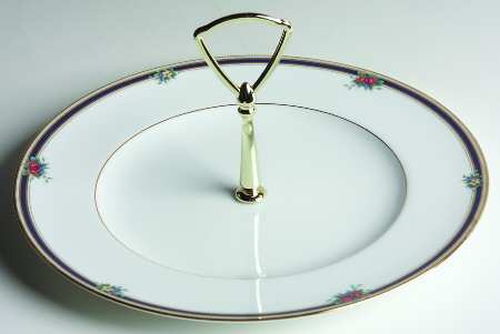 April Poem Round Serving Plate with Handle (DP)