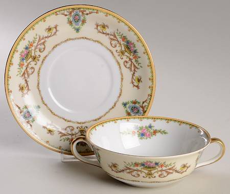 Arabella Flat Cream Soup Bowl & Saucer Set