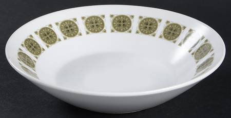 Arabesque Dark Green Coupe Soup Bowl