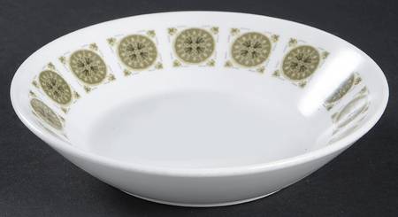 Arabesque Dark Green Fruit/Dessert (Sauce) Bowl
