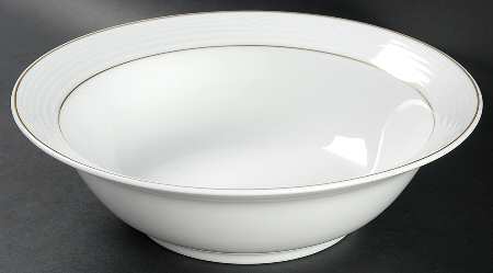 Arctic Gold 9" Round Vegetable Bowl