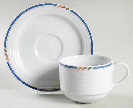 Arctic Circle Flat Cup & Saucer Set