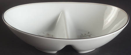 Ardis 10" Oval Divided Vegetable Bowl