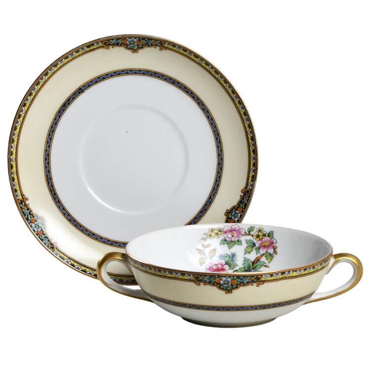 Argosy Flat Cream Soup Bowl & Saucer Set