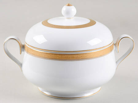 Aristocrat Gold Round Covered Vegetable