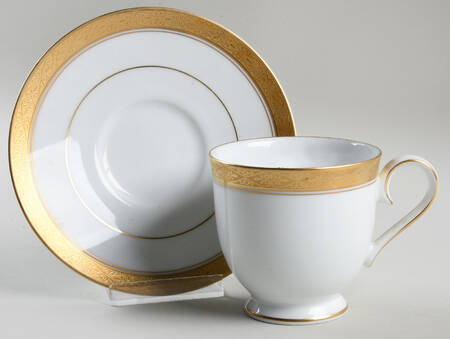 Aristocrat Gold Footed Cup & Saucer Set