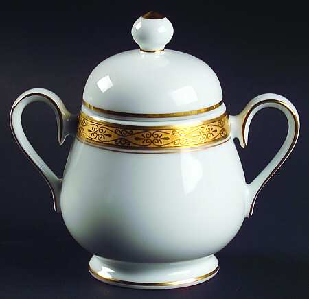 Aristocrat Gold Sugar Bowl & Lid